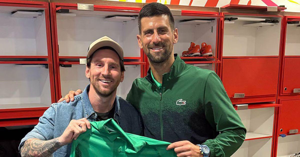 Imagen de la nota: Djokovic y Messi, genios que escriben, leen y borran